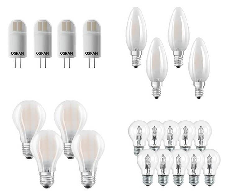 Λαμπτήρες Osram 4άδες από 8,9€ @ amazon.co.uk