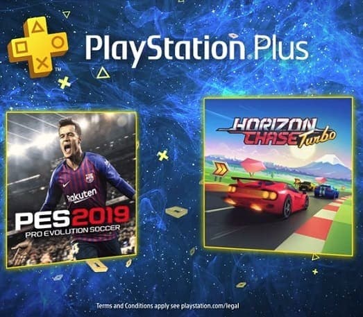 PES 2019 PS4 + Horizon Chase Turbo -- Δωρεάν παιχνίδια Ιουλίου για συνδρομητές PS Plus [από 02/7]
