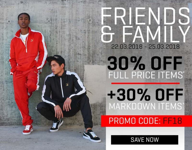 Επιπλέον έκπτωση 30% στην Puma