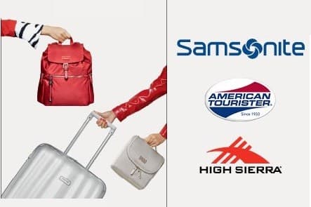 Extra -20% σε Samsonite, American Tourister και High Sierra στα Factory Outlet