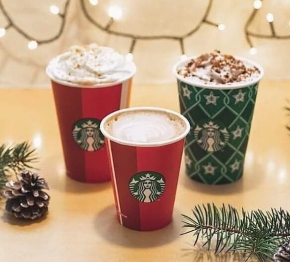 1+1 δώρο στα Χριστουγεννιάτικα ροφήματα στα Starbucks