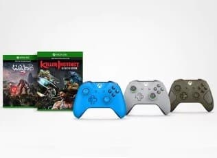 Xbox One Wireless Controller + Killer Instinct: Definitive Edition + Halo Wars 2  49,99€ @ MicrosoftStore Πορτογαλίας