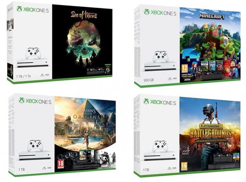 Xbox One S 500GB + παιχνίδι 200€ και Xbox One S 1TB + παιχνίδι 245€
