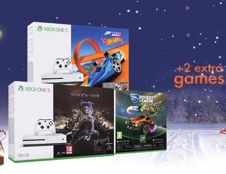 Xbox One S 500GB με 3 παιχνίδια 229€ και 1TB με 299€