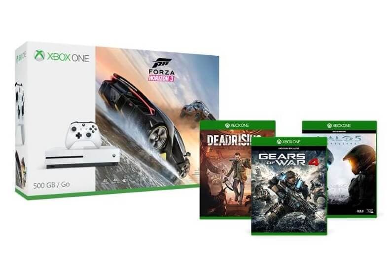 Xbox One S 500GB Forza Horizon 3 Bundle + Gears of War 4+Dead Rising 4+ Halo 5: Guardians 255€ @ MicrosoftoStore.co.uk