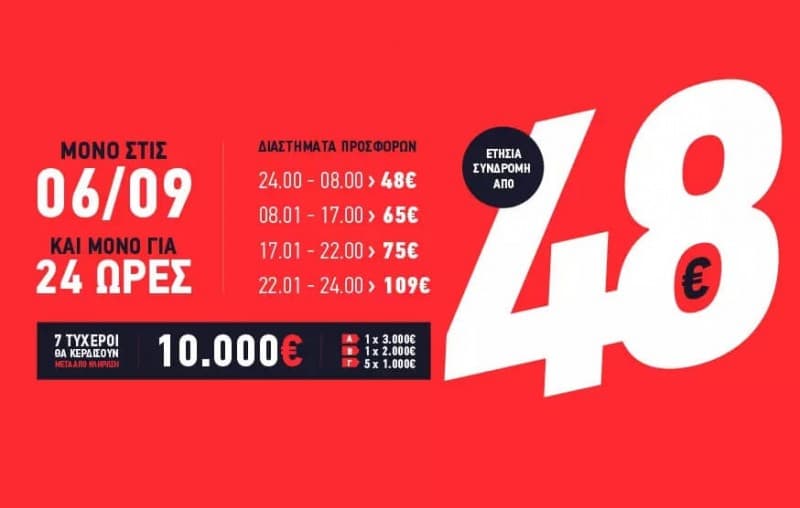[Update 14/09] Συνδρομή για 1 χρόνο στα γυμναστήρια YAVA με 48€ στις 14 Σεπτέμβρη