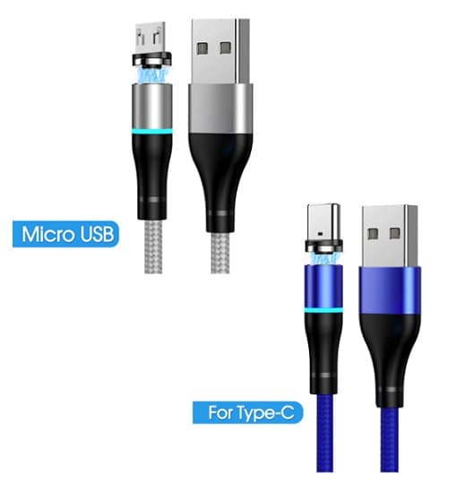 2 x Καλώδια Micro USB ή Type C (1m, 3A) με 1.51€ ή 1.72€ στο Aliexpress
