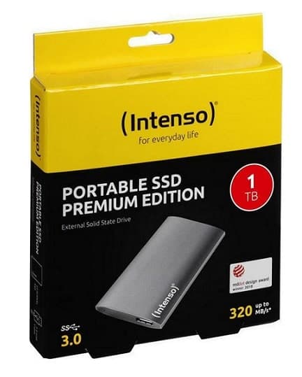 Intenso 1TB Portable SSD Premium Edition 1.8" 83.79€ @ amazon.de