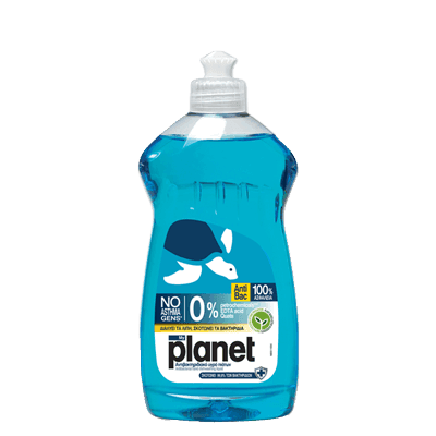 Υγρό πιάτων PLANET Sea Breeze antibacterial 425ml με επιστροφή Pockee