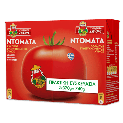 Ντοματοχυμός ΜΠΑΡΜΠΑ ΣΤΑΘΗΣ 2x370gr