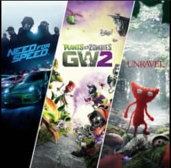 EA Family Bundle PS4 (Need for Speed + Plants vs Zombies Garden Warfare 2 + Unravel) -- PS Store