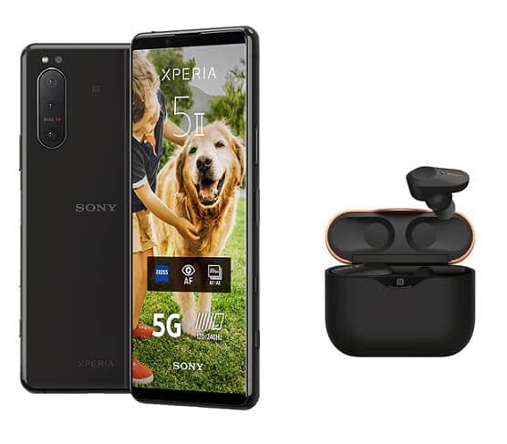 Κινητό Sony Xperia 5 II Black + Ακουστικά Sony WF-1000XM3