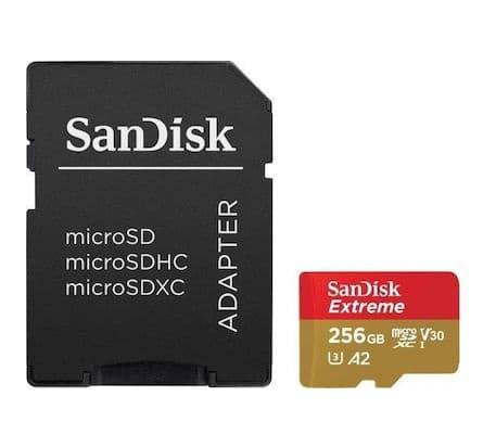 Κάρτα Μνήμης Sandisk Extreme microSDXC 256GB 46.28€ - Amazon FR