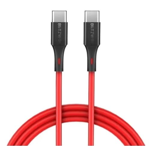 3 x [Καλώδια USB-C] BlitzWolf BW-TC17 Cable Type-C to Type-C 3A 0.9m στο Banggood (από Αγγλία)