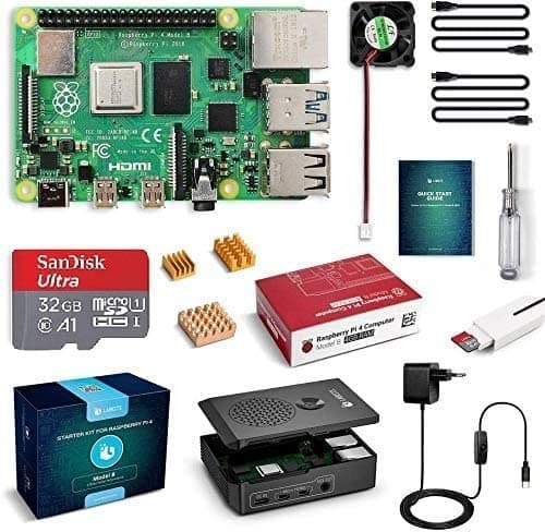 LABISTS Raspberry Pi 4 Model B 4GB πλήρες Kit (fulfilled by Amazon)