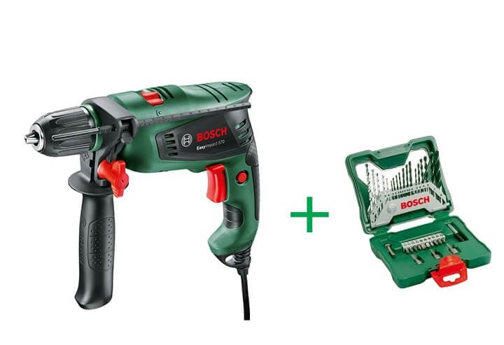 Κρουστικό Δράπανο Bosch EasyImpact 570W + 33 Μύτες