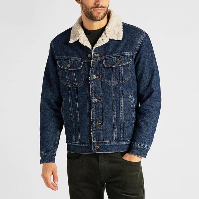 Lee &amp; Wrangler Sherpa Denim Jacket 65€ σε Cosmos Sport και Notos