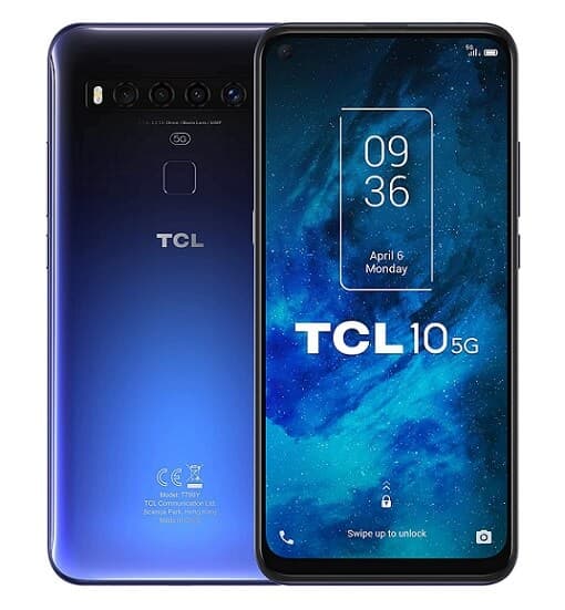 TCL 10 5G Smartphone (6.53" FHD+, SD765, 6GB, 128GB) 211€ από Amazon Ισπανίας