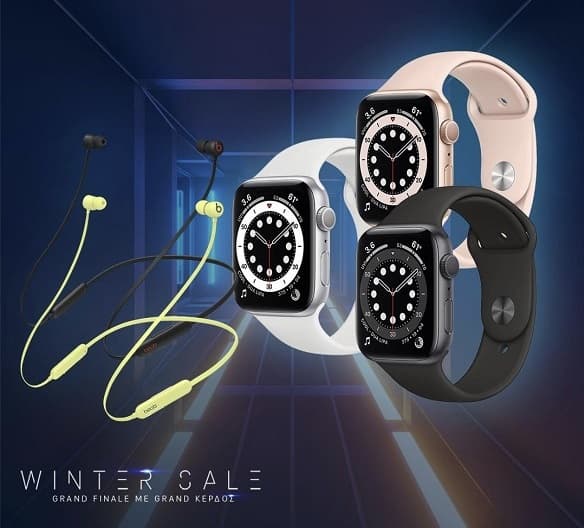 Apple Watch 6 με δώρο Beats Flex και το 20% σε κάρτες Εθνικής go4more