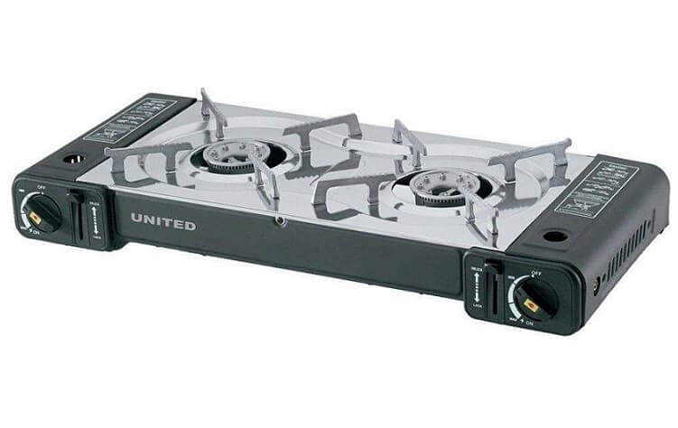 Διπλή φορητή εστία υγραερίου United PGC-2324 με 29€ από plus4u.gr