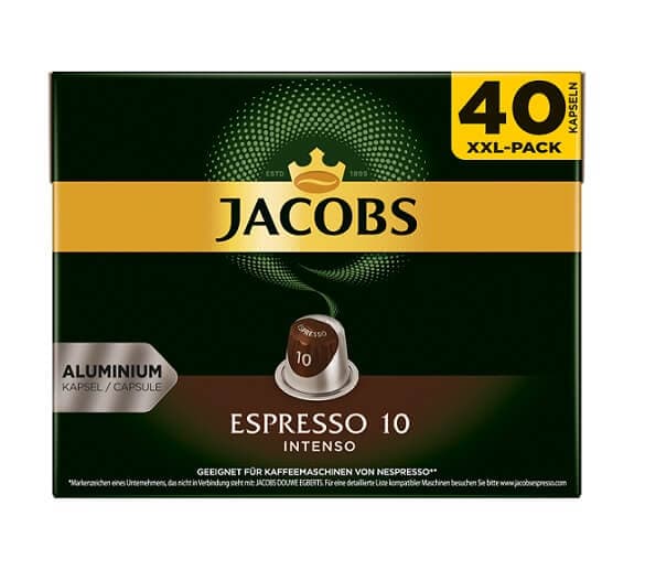 Nespresso Jacobs Caps 40pcs Intenso (0.2e/cap)