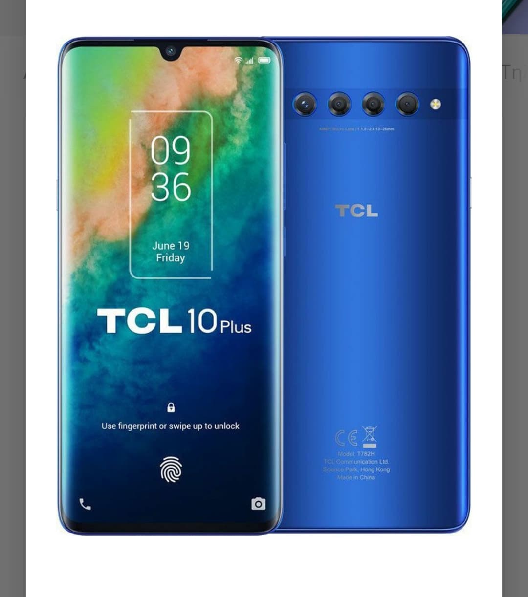 TCL 10 PLUS 6gb/256