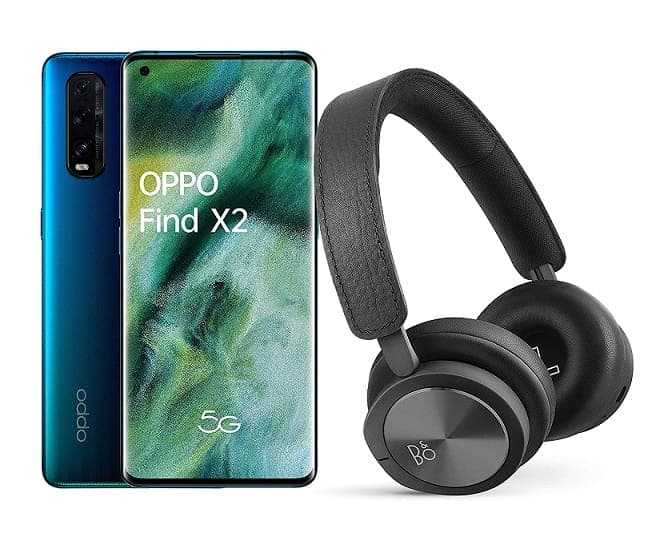 Κινητό OPPO Find X2 5G (12GB/256GB) + Ακουστικά Bang &amp; Olufsen H8i με 620€ - Amazon ES