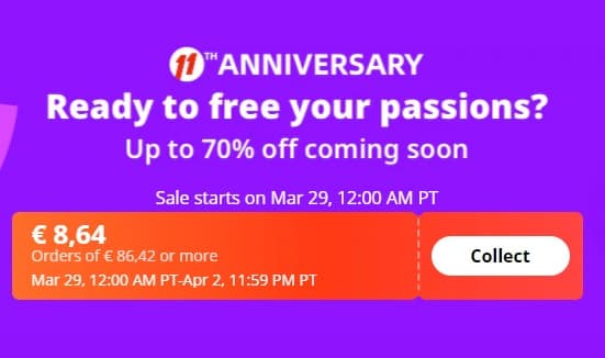 Κουπόνι έκπτωσης για το Aliexpress (29-31/3)