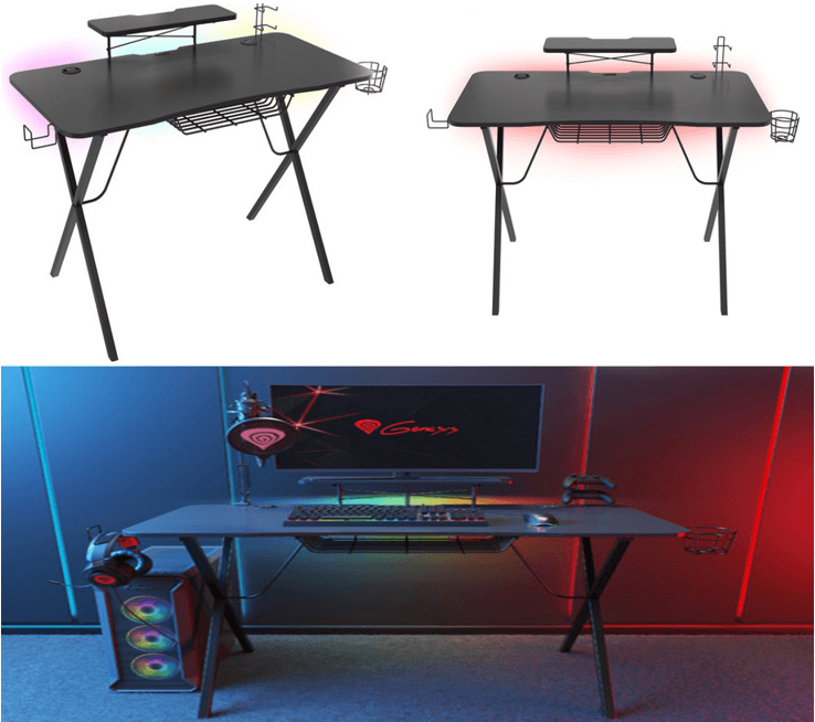 Genesis NDS-1550 HOLM 300 RGB Gaming Desk 149.90 €, E-shop (Crazy Sundays)