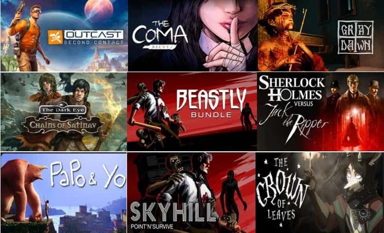 Beastly Bundle με 8 παιχνίδια για PC (Steam) όπως: Outcast - Second Contact, SKYHILL, Sherlock Holmes vs Jack the Ripper, The Dark Eye: Chains of Satinav, Gray Dawn, στα 2.99€, από Fanatical