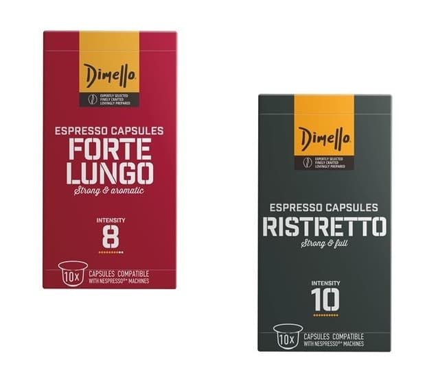Κάψουλες Dimello (συμβ.Nespresso) 1+1 δώρο