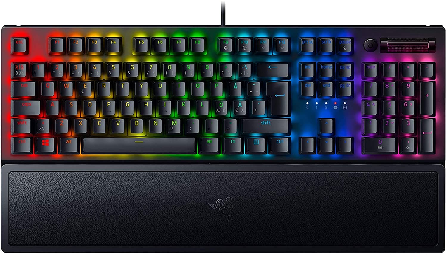 Gaming Πληκτρολόγιο Razer BlackWidow V3 (Green Switches) Nordic Layout