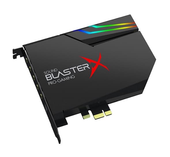 Κάρτα Ήχου Creative Sound BlasterX AE-5 Plus PCI-e 103.48€ - Amazon FR