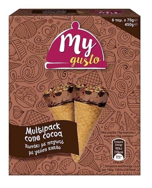 My gusto παγωτά 1+1