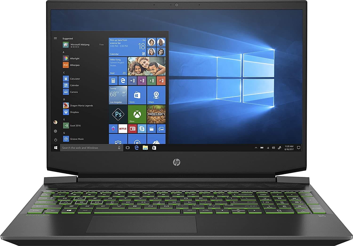 HP Pavilion 15-ec2265ng  (15.6" IPS 144Hz, Ryzen 5 5600H, 16GB, 512GB, RTX 3050, Windows 10, QWERTZ)