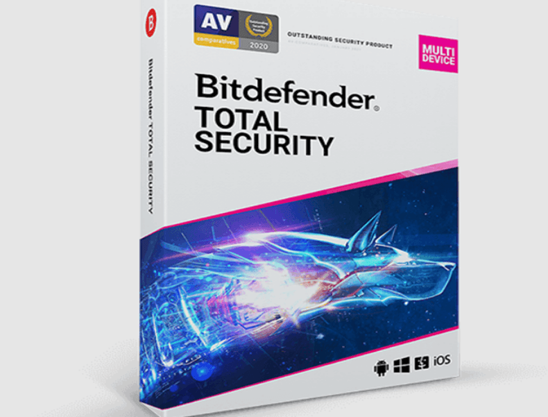 Δωρεάν 6 μήνες (έως 5 συσκευές)  το Bitdefender Total Security 2021 για PC, Mac, Android, και iOS, από sharewareonsale.com