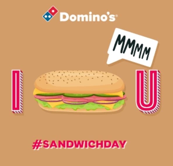 Όλα τα Sandwich 3€ στη Domino's