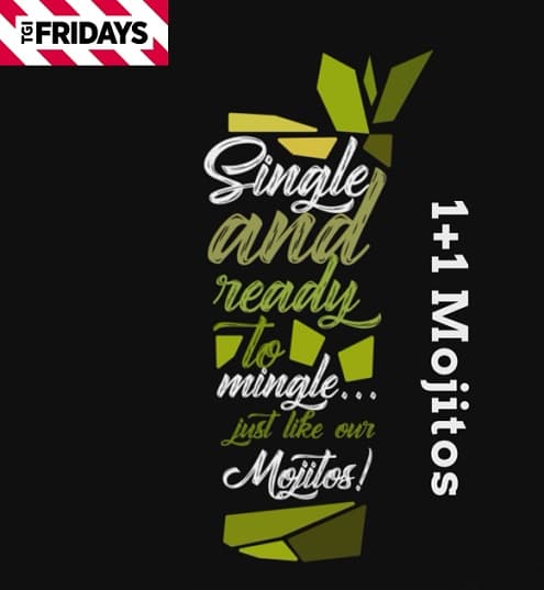 1+1 Mojito για αύριο 11/11 @ TGI Fridays