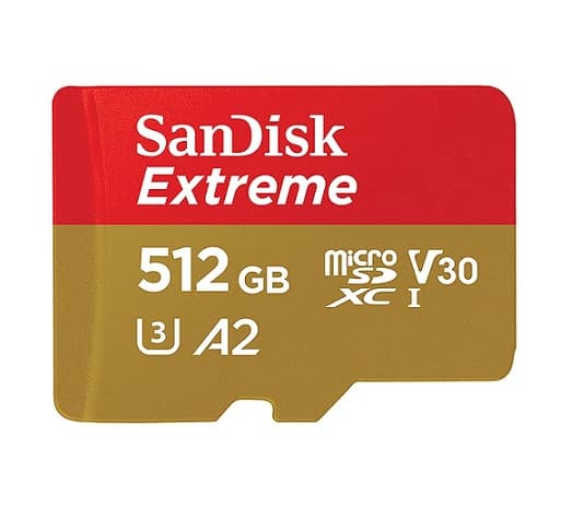 Κάρτα μνήμης Sandisk Extreme 512GB microSDXC 67.54€ - Amazon DE