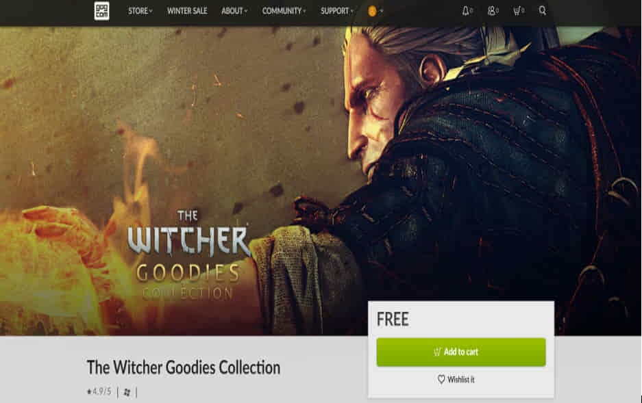 The Witcher Goodies Collection (τέχνες, βιβλία, soundtrack, δημιουργία βίντεο, συναυλία Video Game Show, wallpapers και πολλά άλλα καλούδια) δωρεάν από GOG