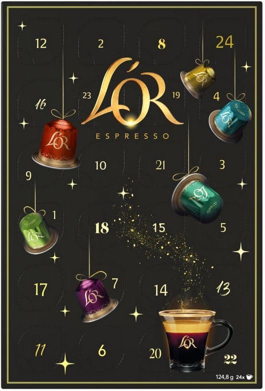 LOR Κάψουλες Καφέ Espresso Advent Calendar 24x5.2g