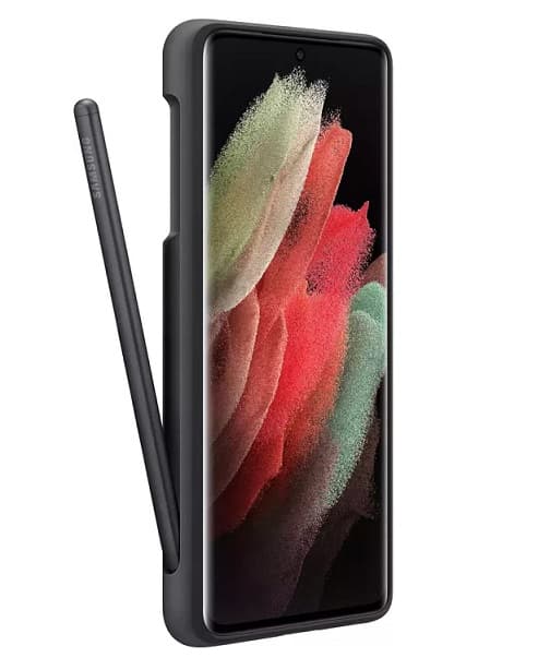 Θήκη S21 Ultra silicone case με pen