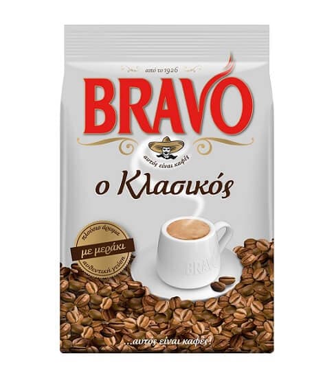 Καφες ελληνικός Bravo 485gr στα 4.28€  (δηλαδή 8.82€/κιλο)