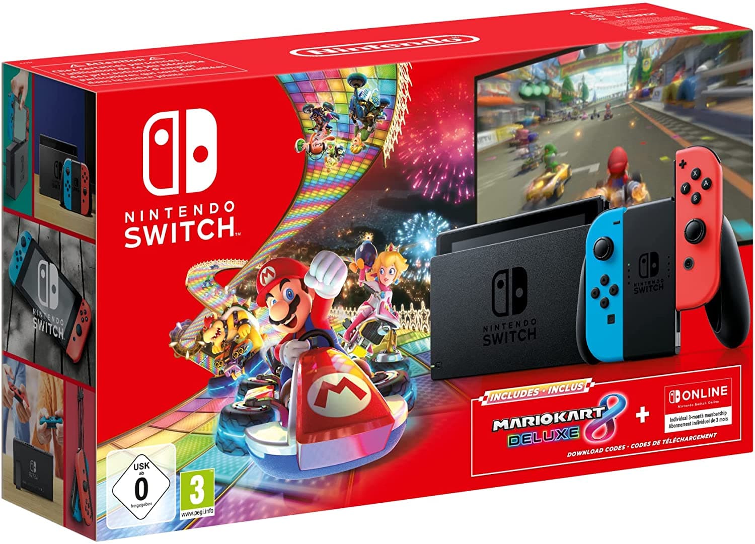 Nintendo Switch 32GB (2019) + Mario Kart 8 Deluxe + 3 μήνες online συνδρομή