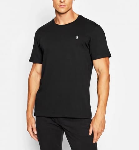 Ανδρικό T-shirt Polo Ralph Lauren Μαύρο 24€ στο Cosmos Sport