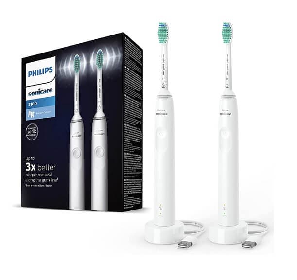 Σετ Ηλ. Οδοντόβουρτσες Philips Sonicare 3100 (x2) με 53.82€ από Άμαζον Γερμανίας