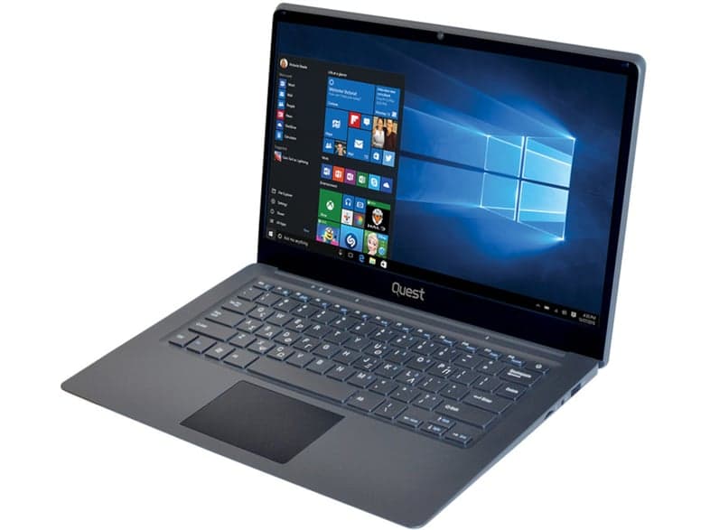 Quest Slimbook Plus V (Celeron Dual Core-N3350/4GB/64GB SSD/FHD/W10 Pro) GR