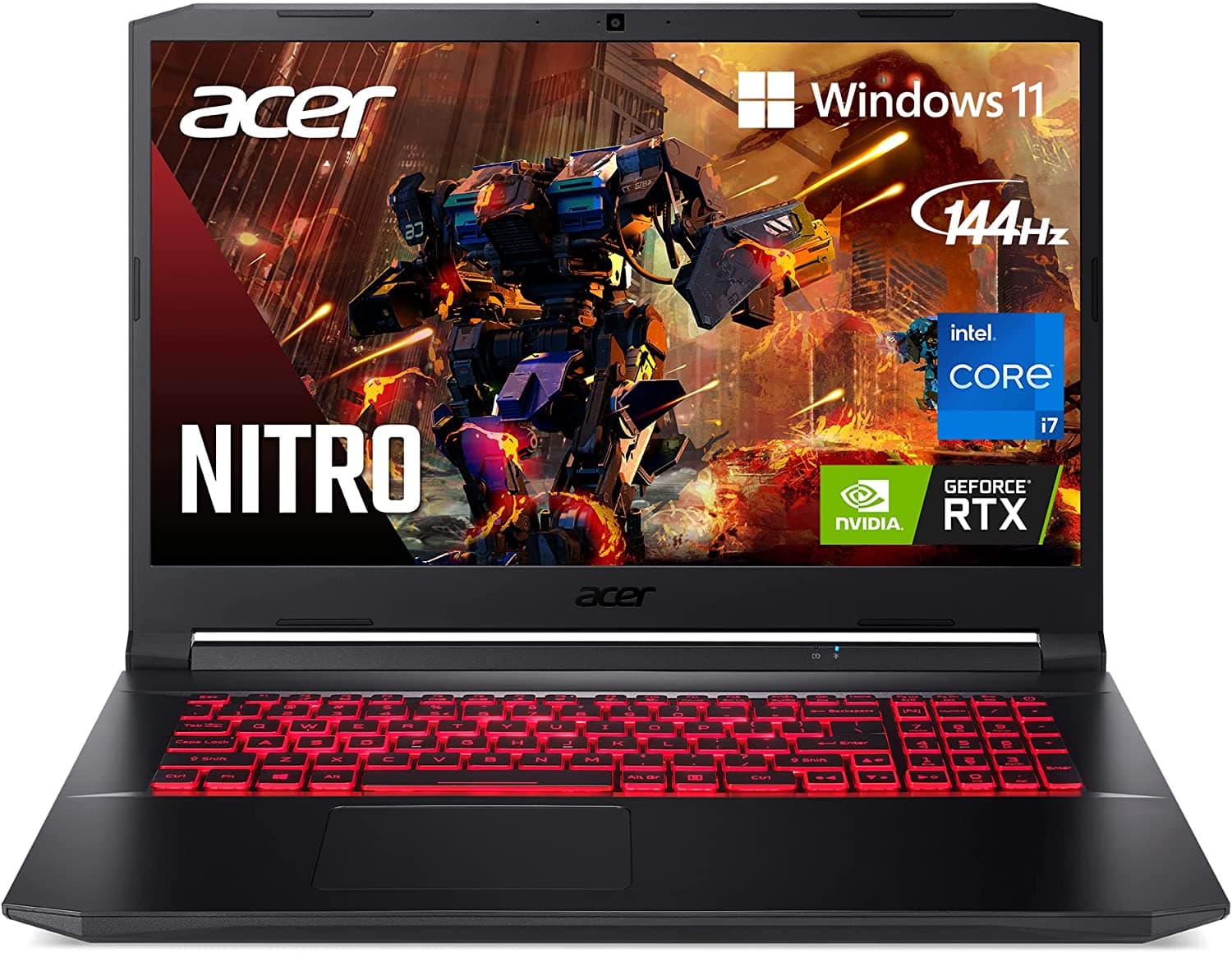 Acer Nitro 5 AN517-54-79L1 Gaming Laptop (Intel Core i7-11800H | NVIDIA GeForce RTX 3050Ti GPU | 17.3" FHD 144Hz IPS | 16GB DDR4 | 1TB NVMe SSD | Win 11)