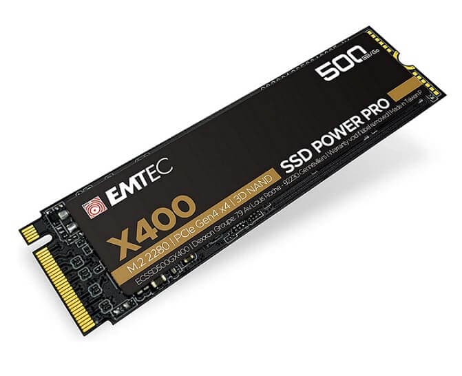 Emtec X400 Power Pro 500GB SSD (M2 NVMe Gen4) 68.38€ - Amazon DE