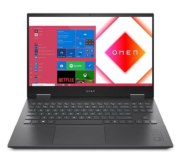 HP OMEN 15-en1003sf 15.6" FHD IPS 144Hz Gaming Laptop (AMD Ryzen R5-5600H, 8GB RAM, 512GB SSD, NVIDIA GeForce RTX 3060, AZERTY, Windows 10)